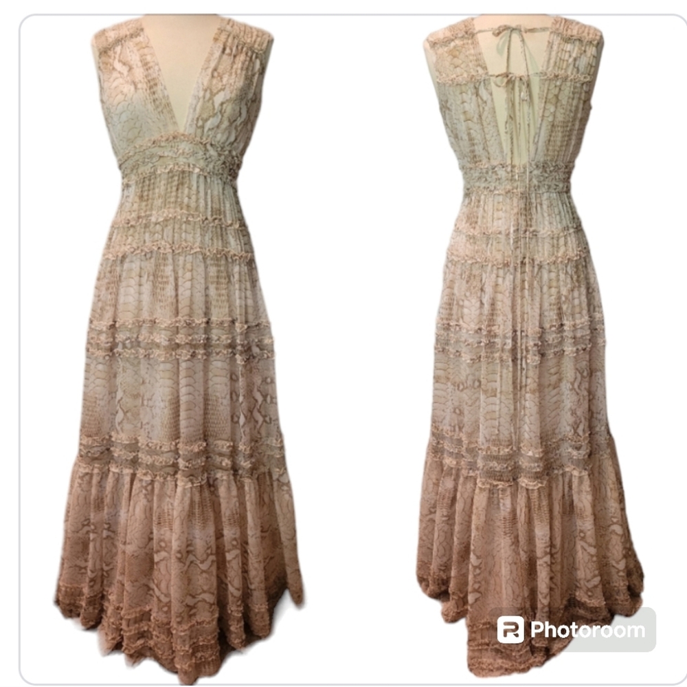 NWT Gianni Bini Summer Tierd Maxi Dress sz 6 - Picture 2 of 12